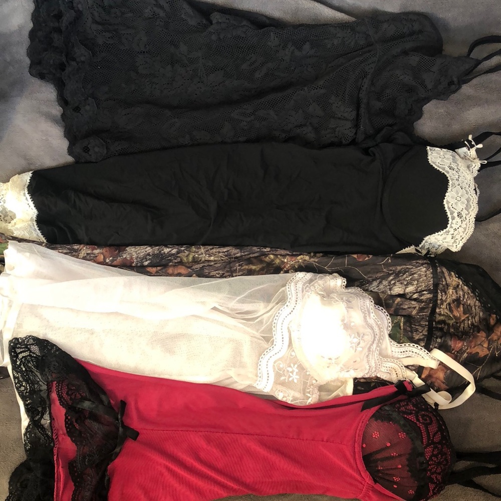 Bundle of lingerie nightgowns sleepwear